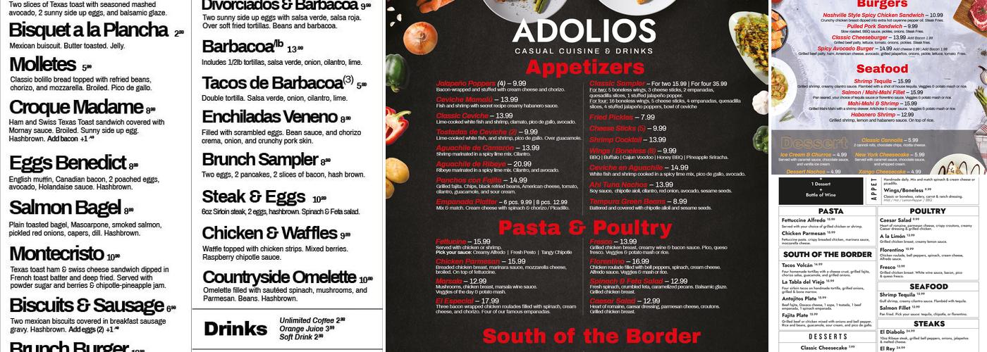 Adolios Menu
