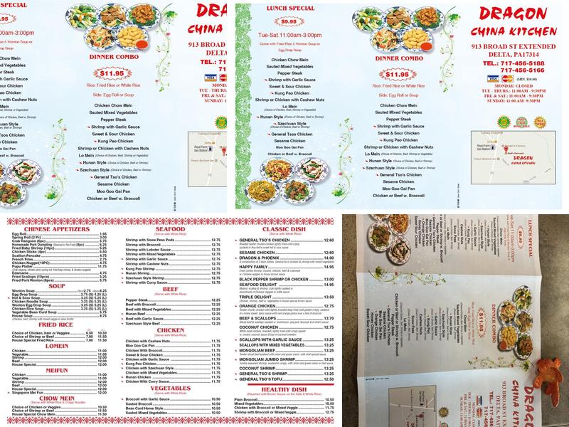 Dragon China Kitchen Menu