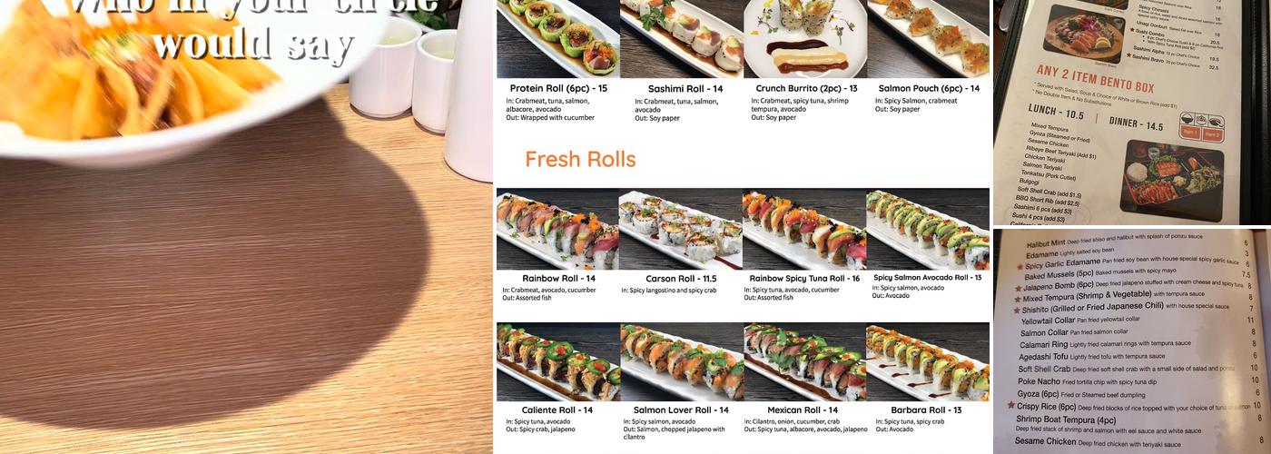 Sushi Forest Menu