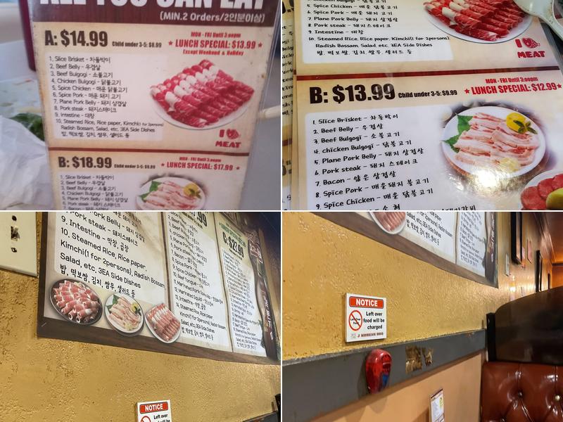 Jeo jac Keo Ri Korean BBQ Menu