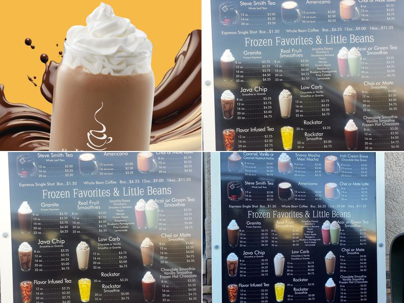 the human bean Menu