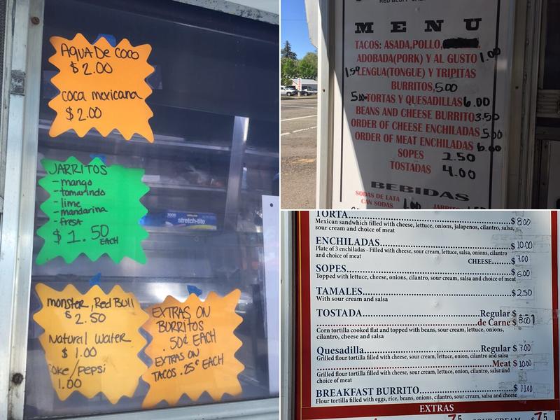 Tacos Santa Cruz Menu