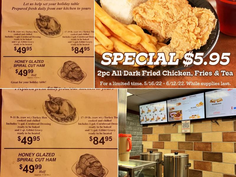 Bill Miller BBQ Menu