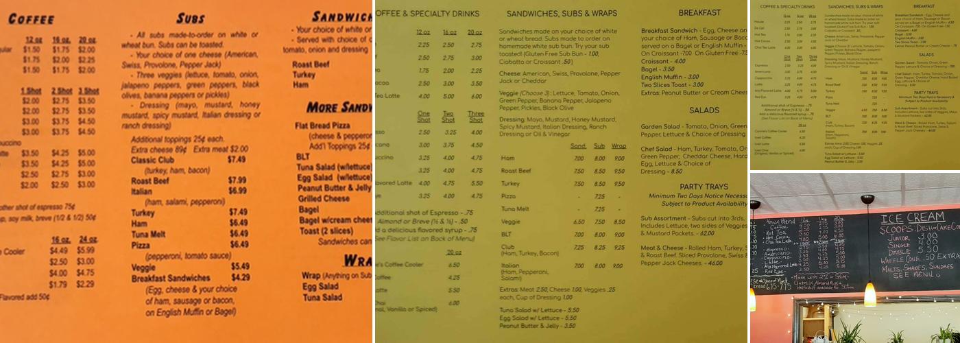 Connie's Menu