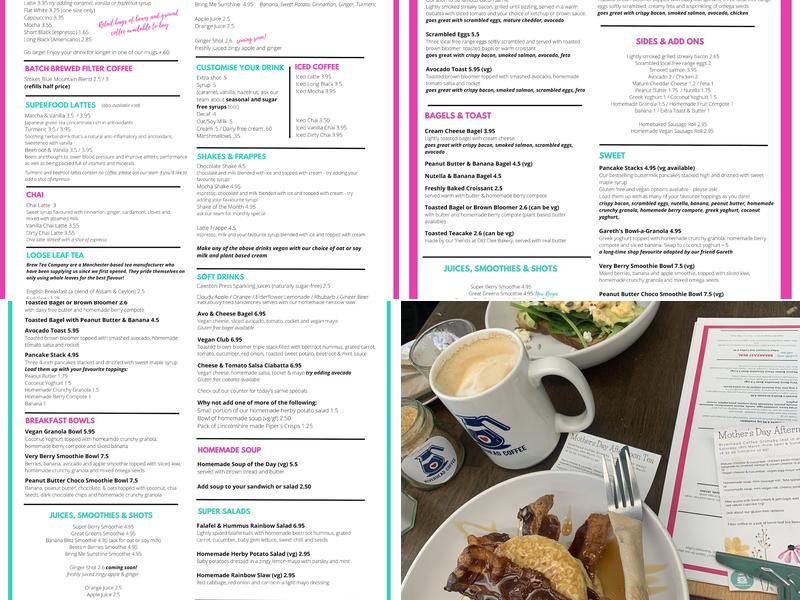 Riverhead Coffee Cleethorpes Menu