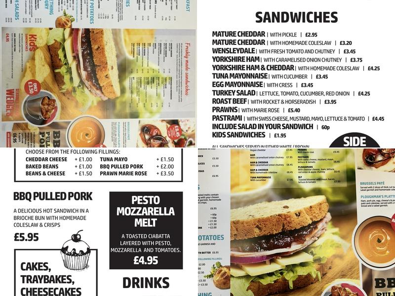 Cakey Bakey Yum Yum Menu