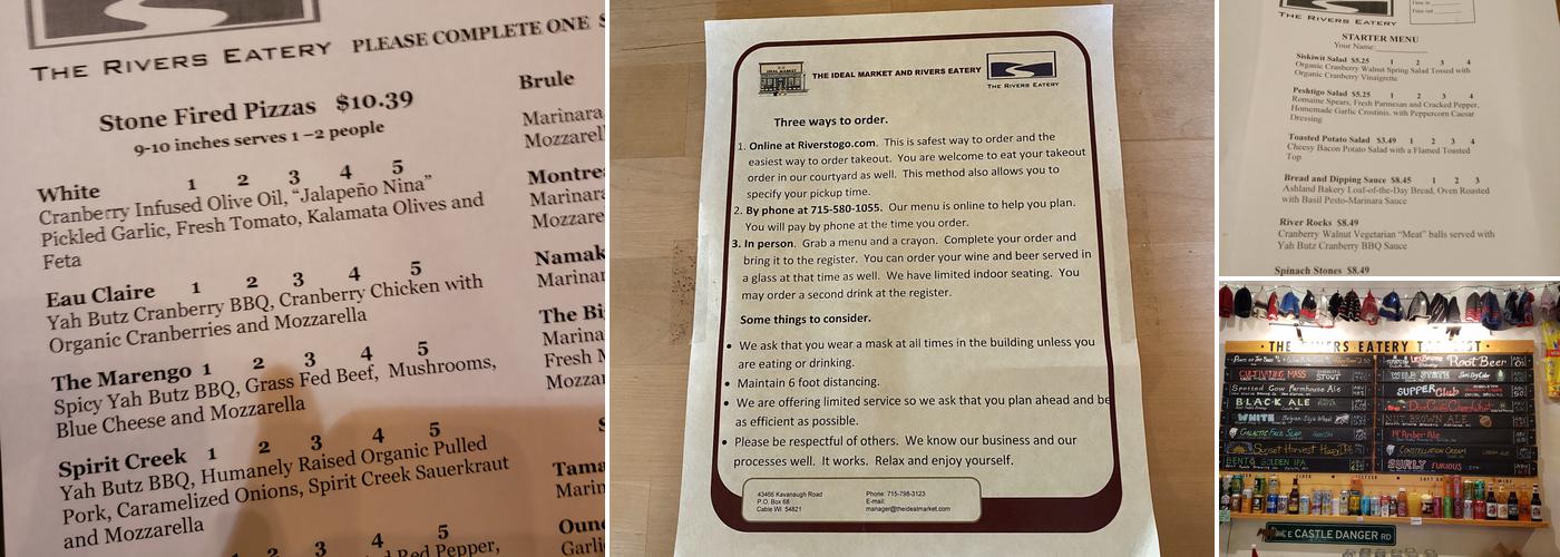 The Rivers Eatery @ The Ideal Market Menu