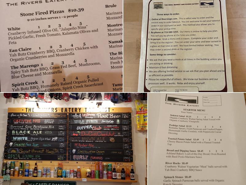 The Rivers Eatery @ The Ideal Market Menu