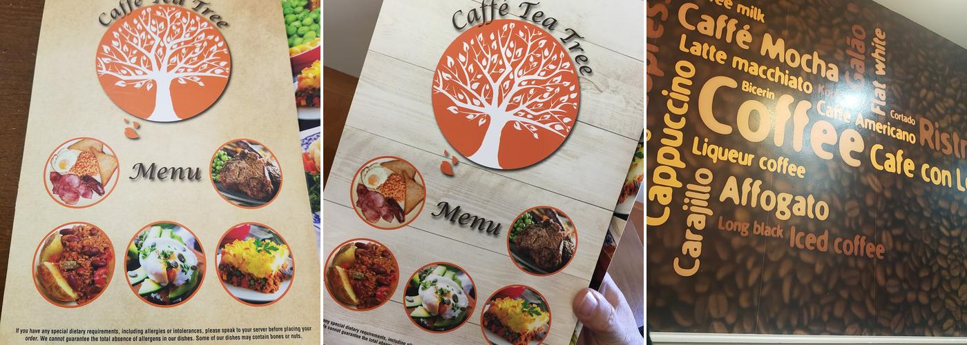 Caffe Tea Tree SL Menu