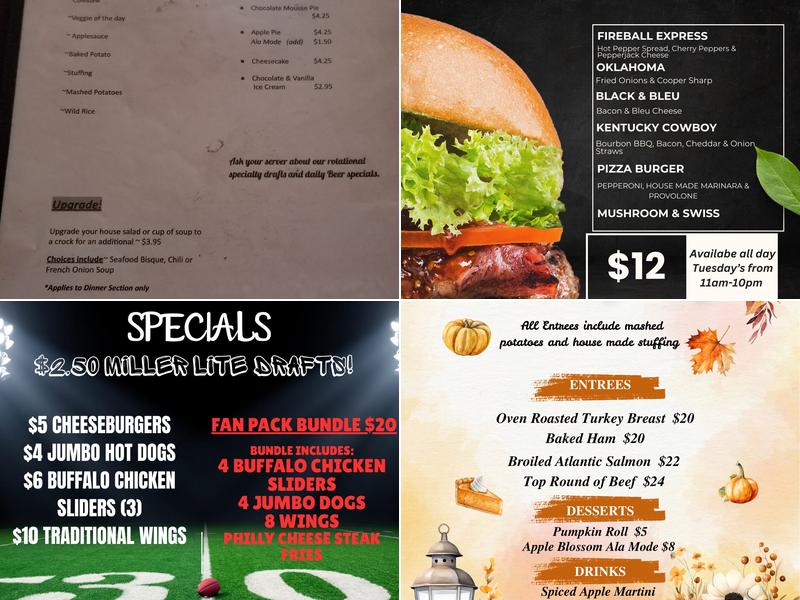 Old Village Inn Restaurant Menu