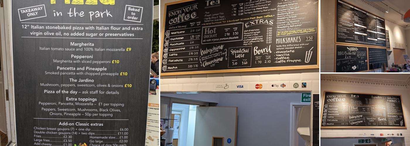 Spurriers House Cafe Menu