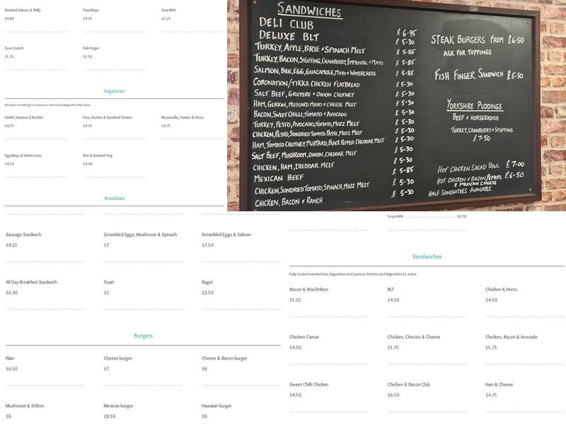 Shed Coffee House Ltd Menu