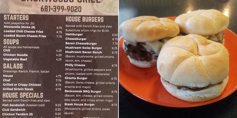 Brendas Backwoods Hot Spot Menu