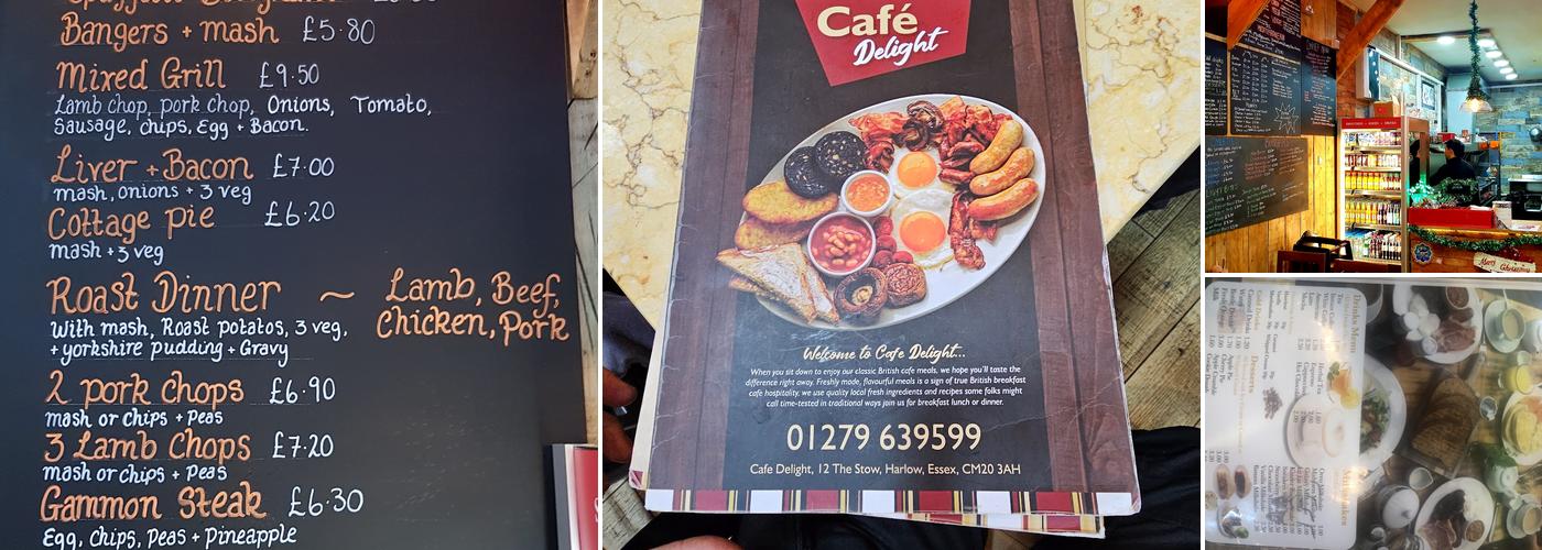 Cafe Delight Menu
