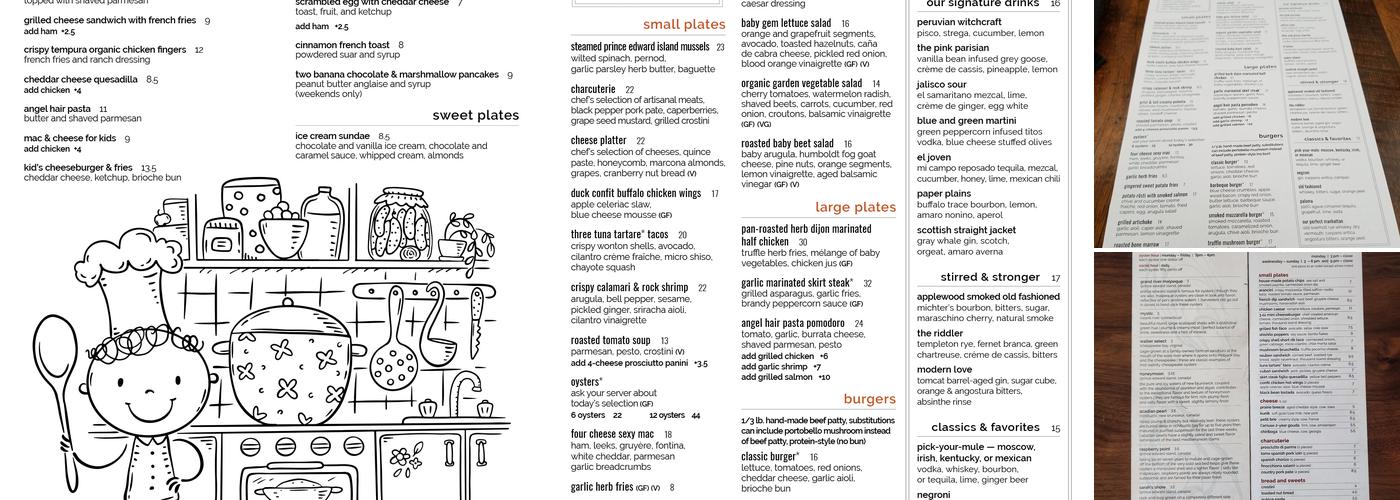 Plate 38 Kitchen And Bar Menu