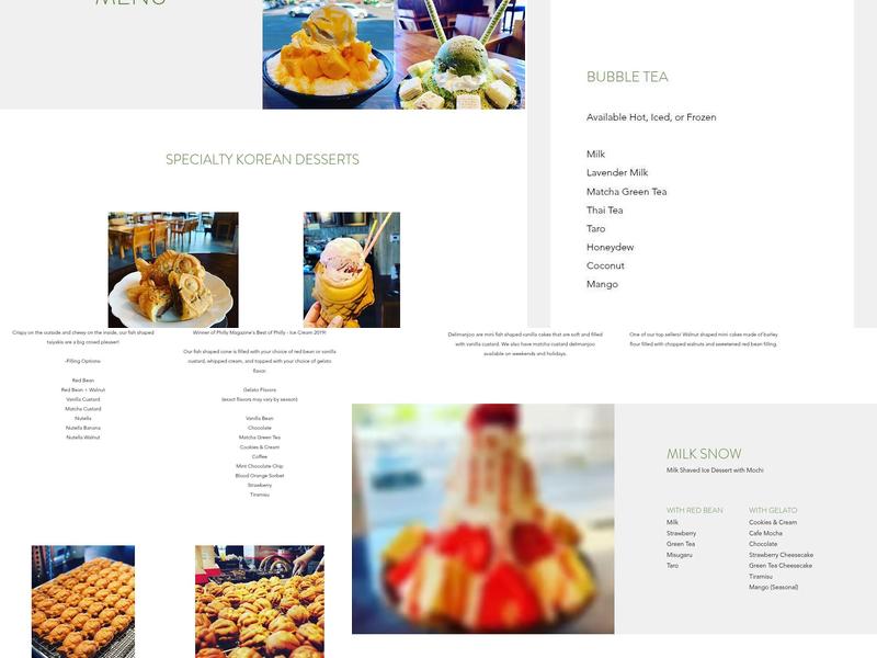 Cafe Clover Philly Menu