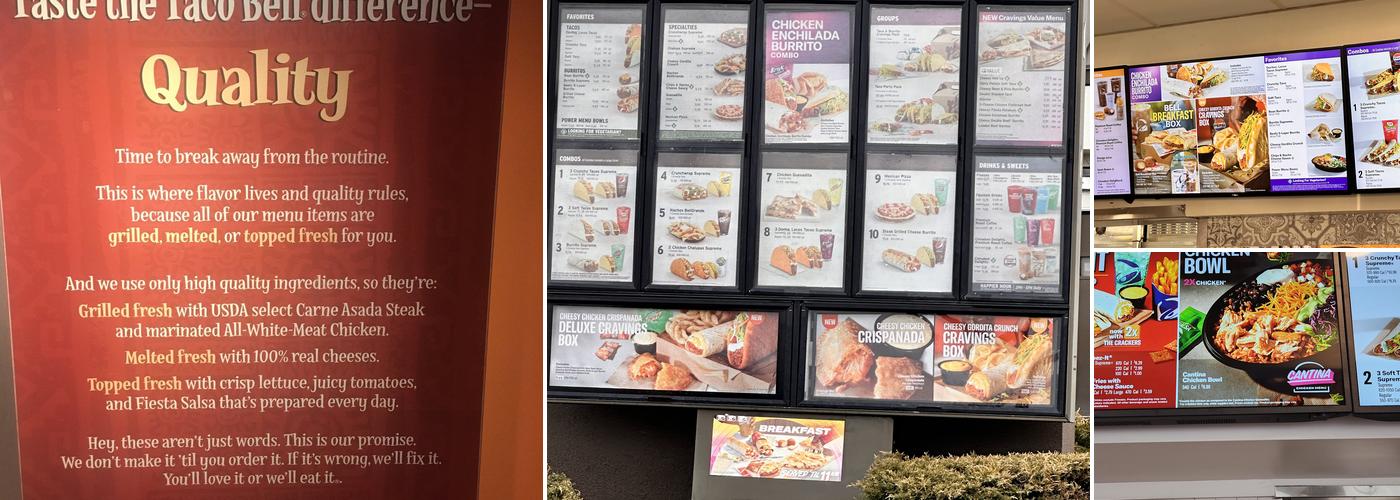 Taco Bell Menu