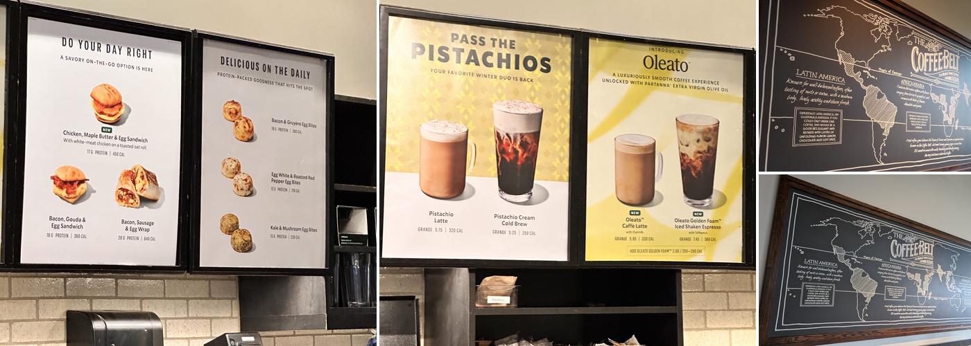 Starbucks Coffee Company Menu
