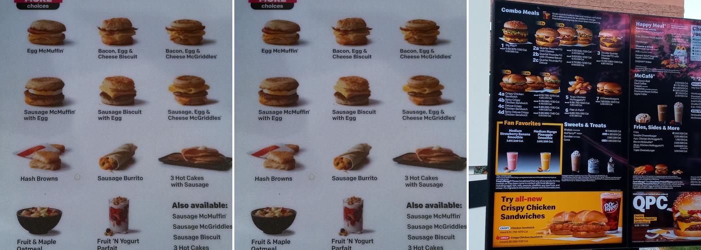 McDonald's Menu