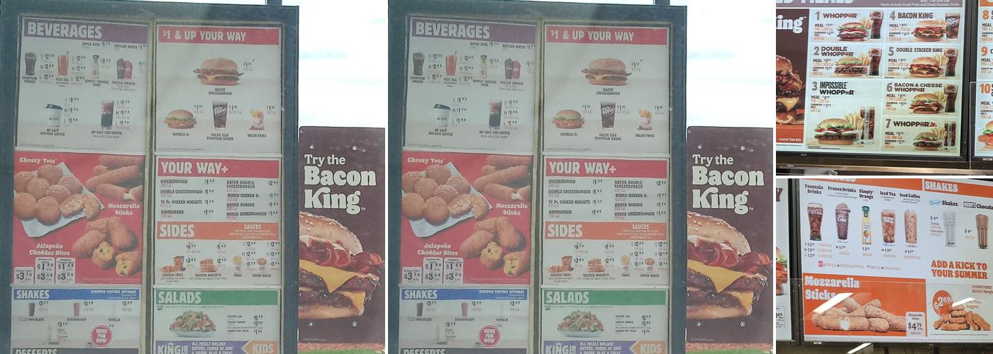 Burger King Menu