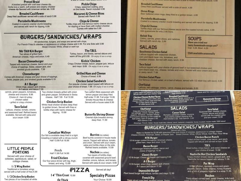 NA-TAH-KA Menu