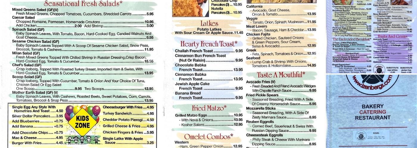 Izenberg's Deli Menu