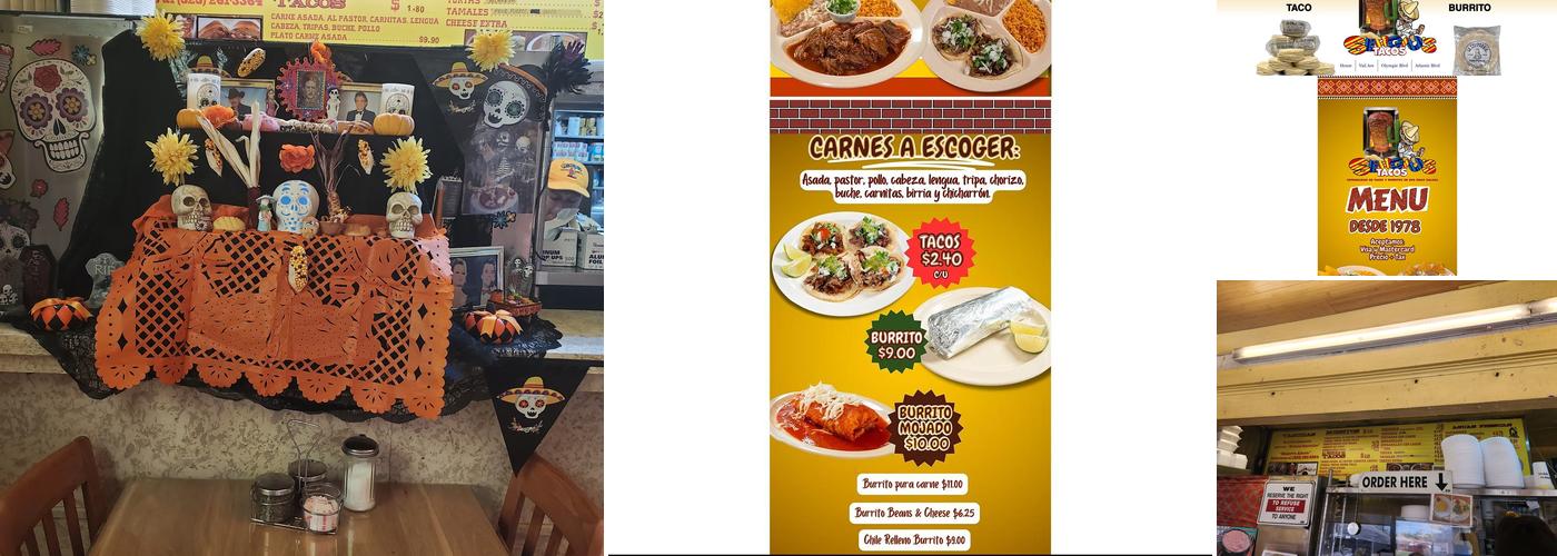 Sergio's Tacos Menu