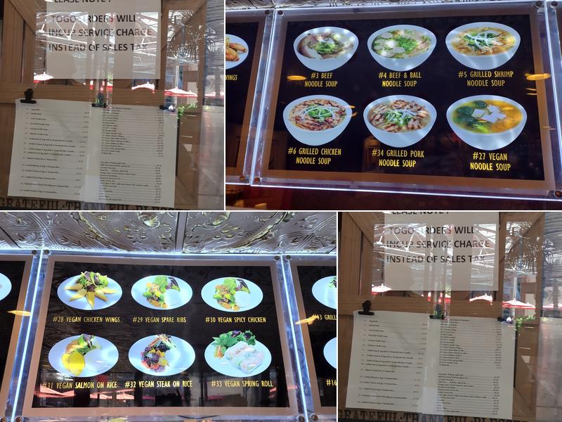 Nibi Pho Bistro Menu