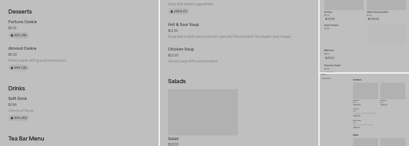 Chinatown Express Menu