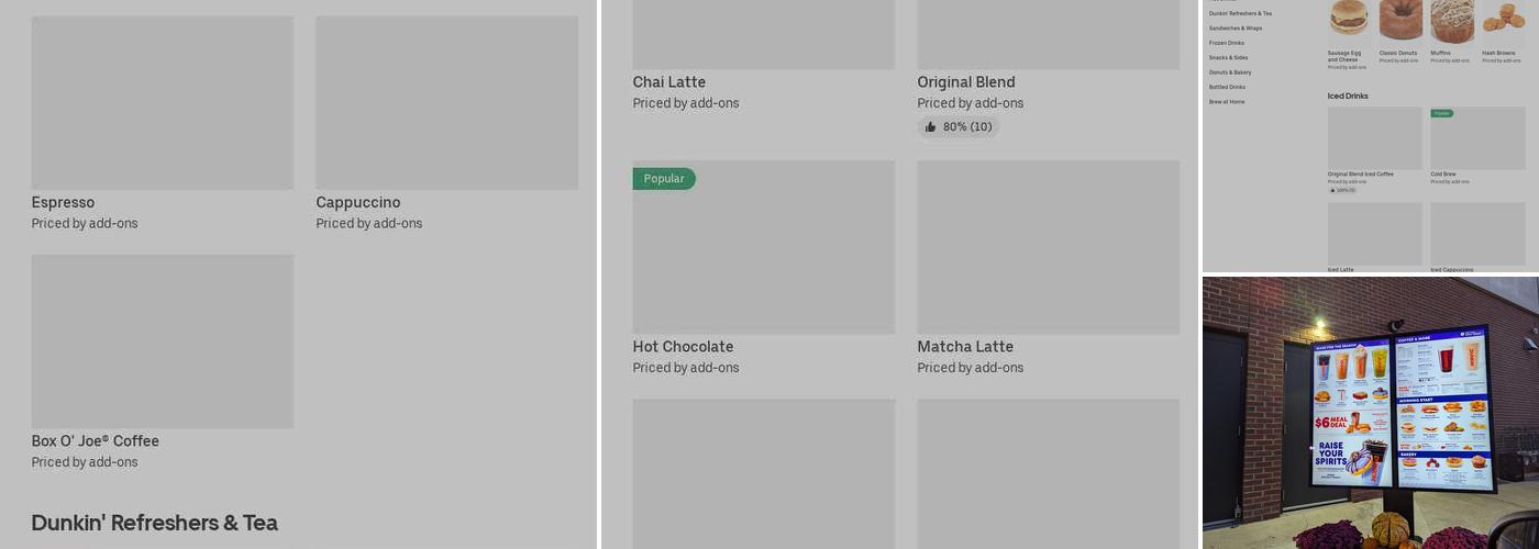 Dunkin' Menu