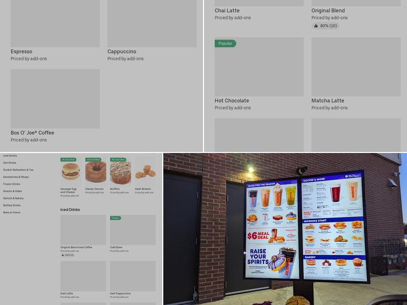 Dunkin' Menu