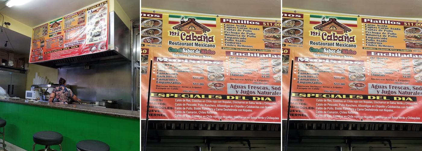 Mi Cabana Restaurant Menu