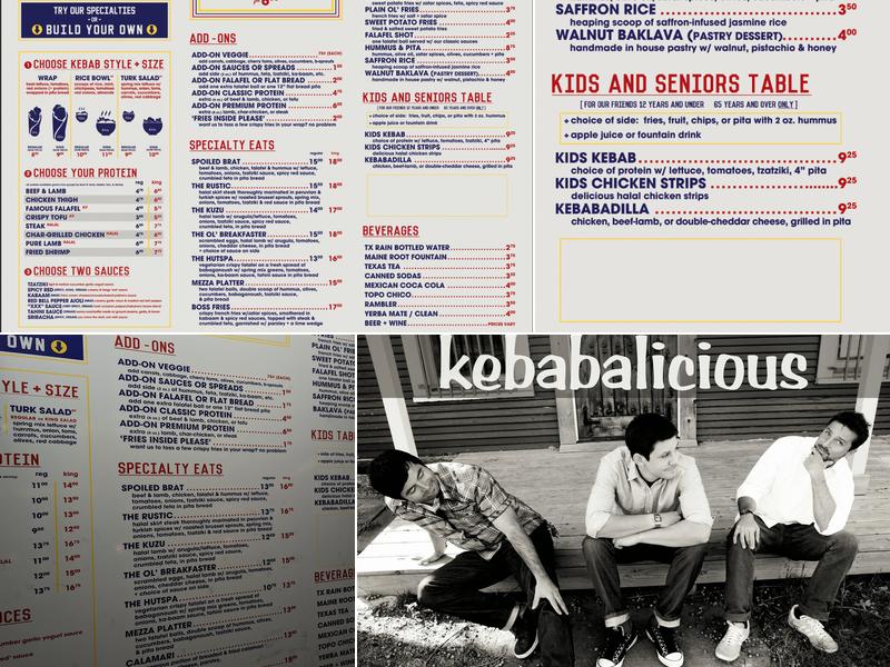 Kebabalicious Menu