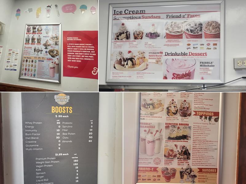 Friendly's Menu