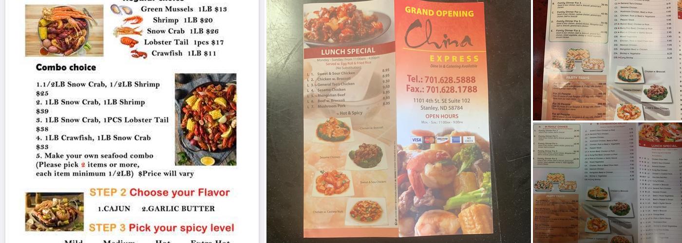 China Express Menu