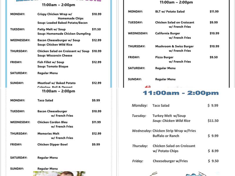 Memories Cafe & Catering Menu