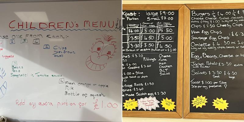 Joanne's Pantry Menu