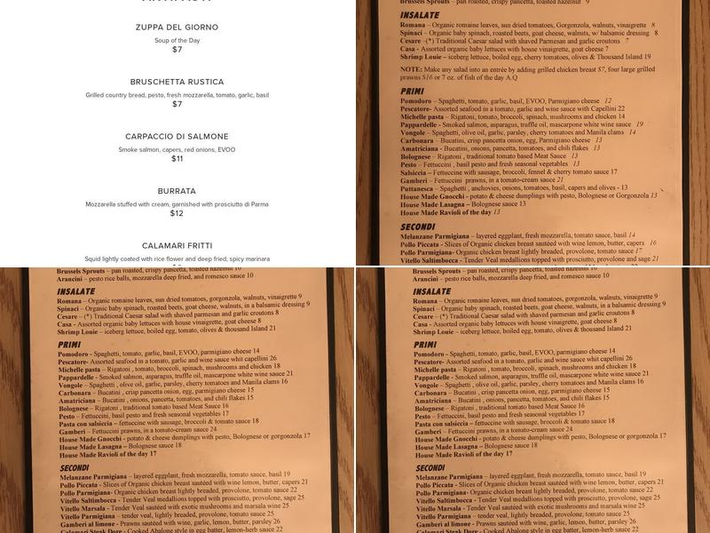 Don Antonio Ristorante Menu