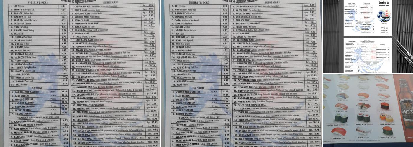 King of the Roll Menu