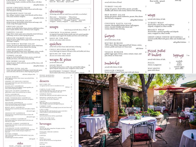 Magic Bistro Menu