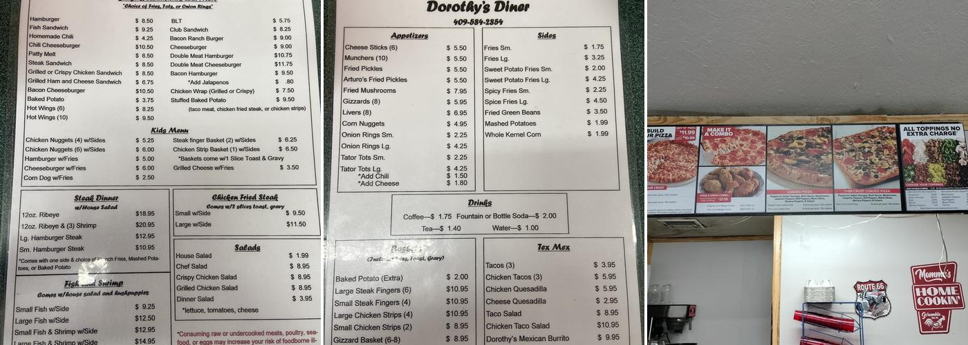 Mama's Kitchen Menu
