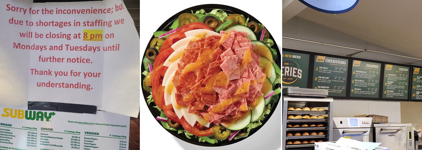 Subway Menu