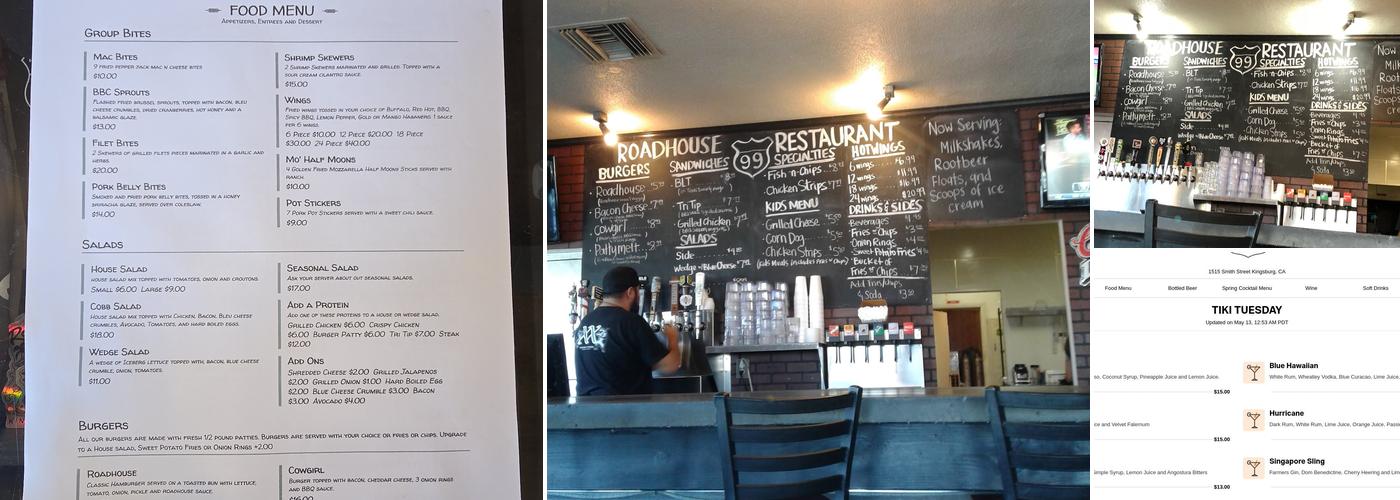 Roadhouse Menu