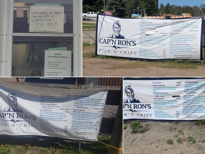 Cap'n Ron's Fish 'N' Chips Menu