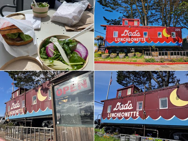Dad's Luncheonette 225 Cabrillo Highway South at, Kelly Ave, Half Moon Bay