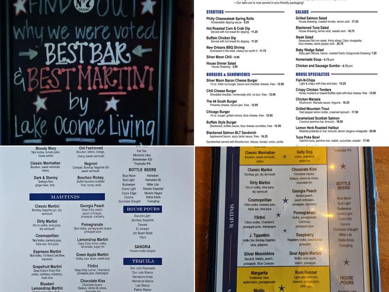 The Silver Moon Menu