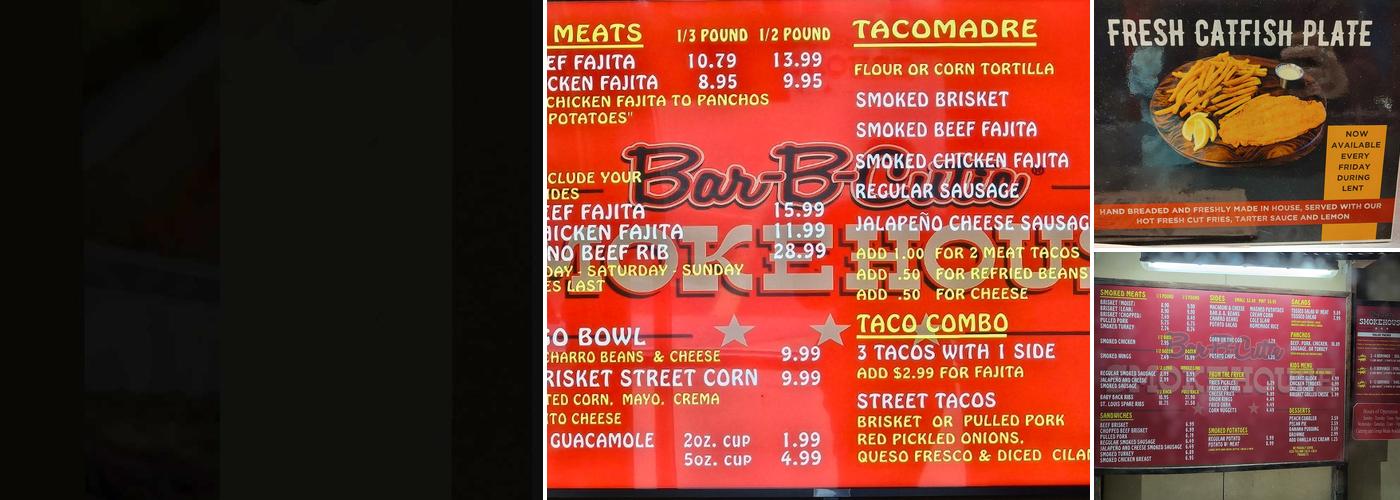 Bar-B-Cutie SmokeHouse Menu