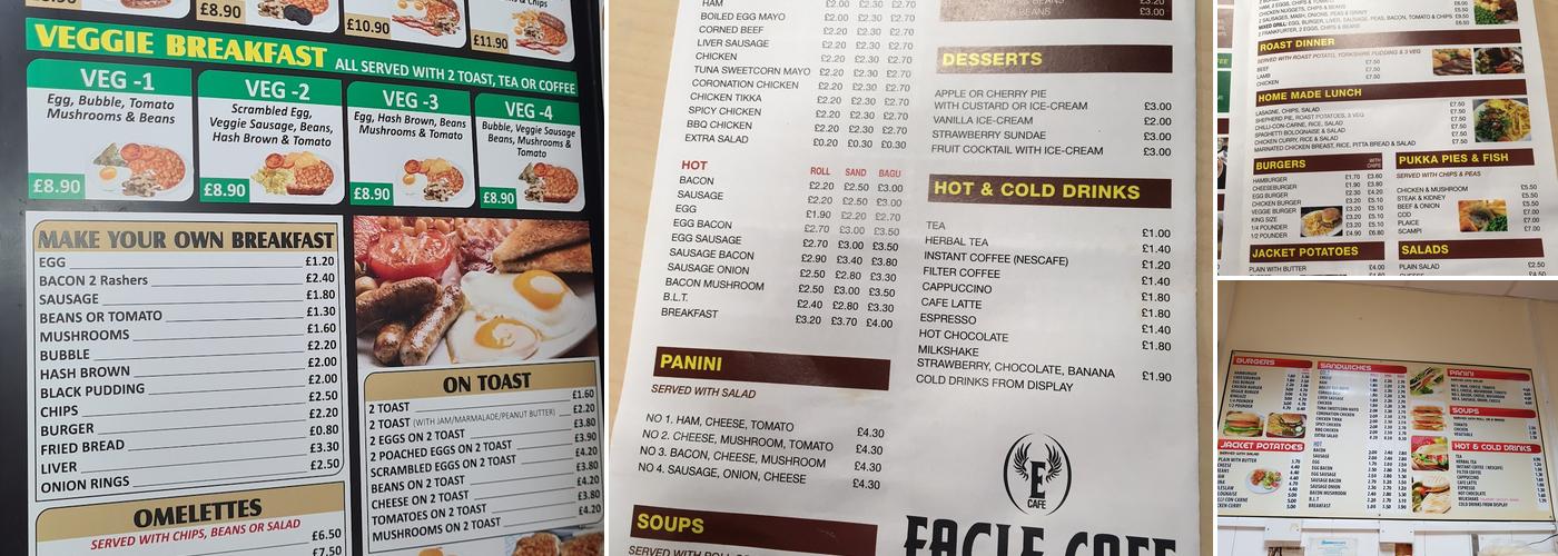 Eagle Cafe Menu
