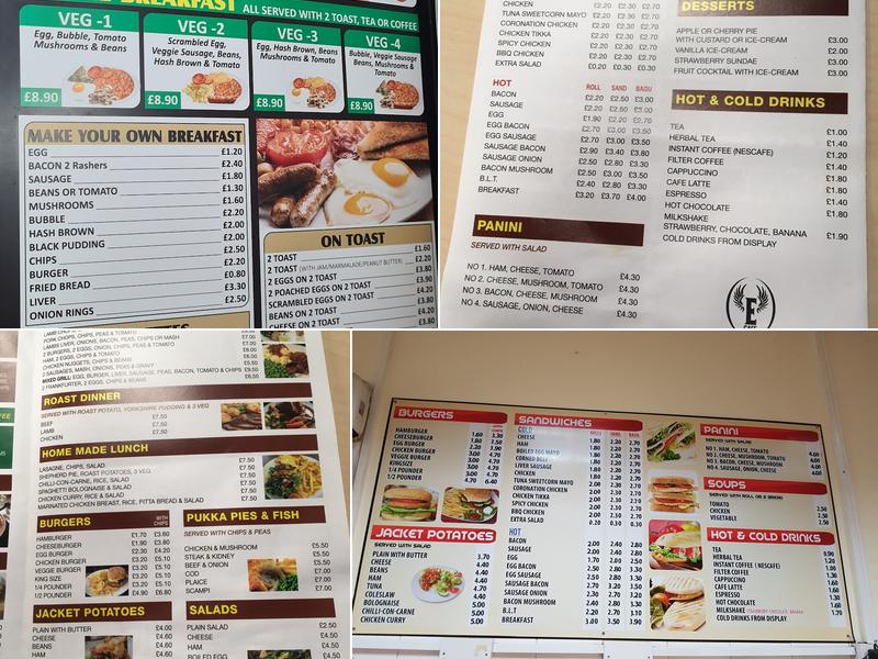 Eagle Cafe Menu