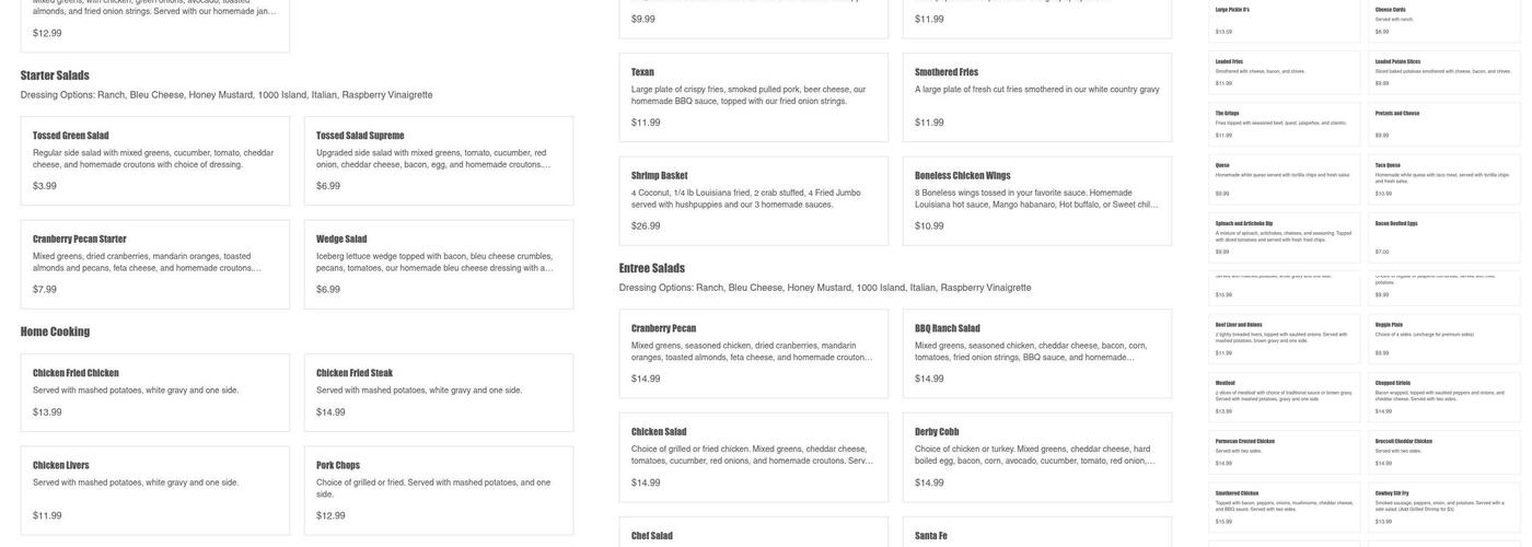 Ladonna's Grill Menu